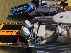Custom inflatable boat sleds fit your transom